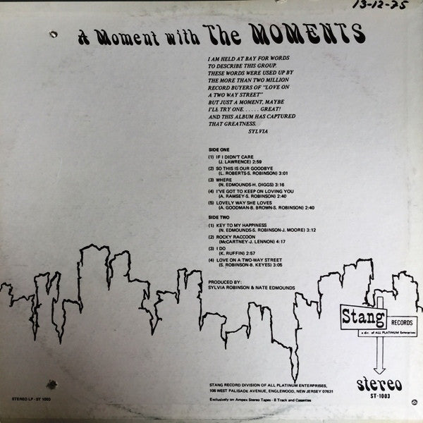 A Moment With The Moments