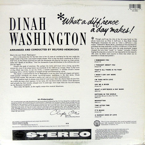 Release: What A Diff'rence A Day Makes!-Vinyl-US-None-ML-8006-5683216