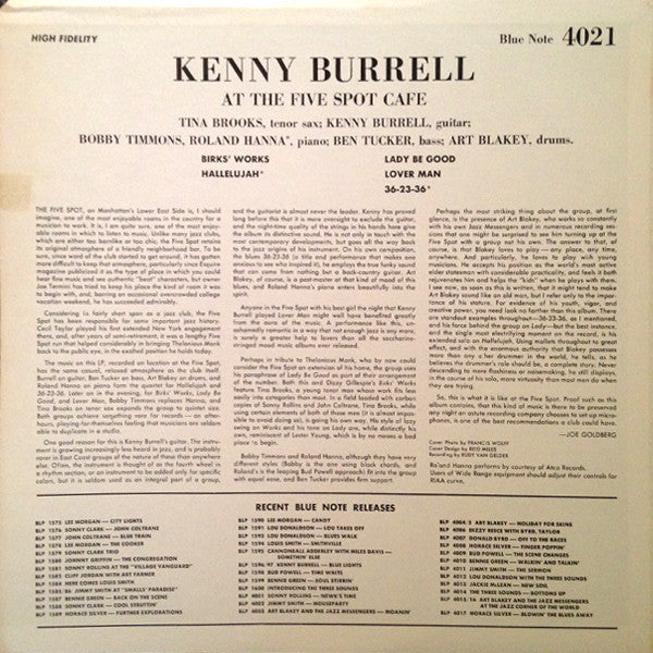 Release: On View At The Five Spot Cafe-Vinyl-US-1972-BLP 4021-5967017