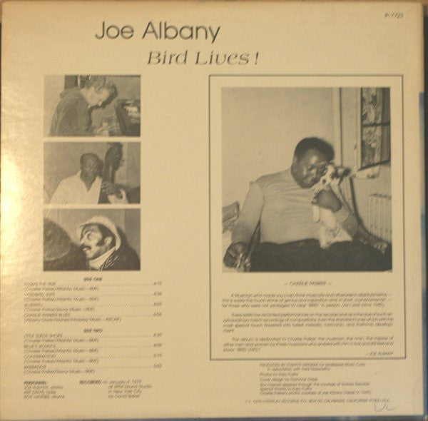 Master Release: Bird Lives! by Joe Albany