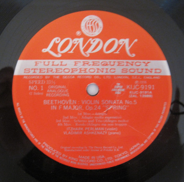 Violin Sonatas No.5 "Spring" & No.4