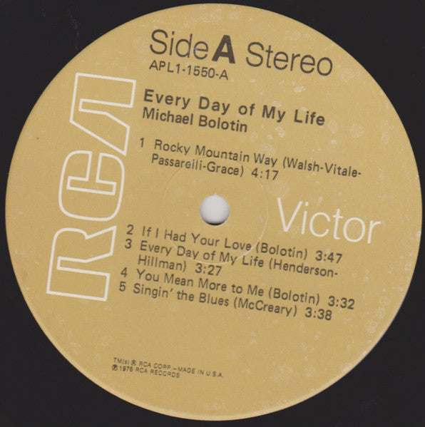 Release: Every Day Of My Life-Vinyl-US-1976-APL1-1550, APL1-1550-2588694