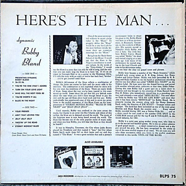 Release: Here's The Man-Vinyl-US-1980-DLPS 75, MCA-27038-4809278