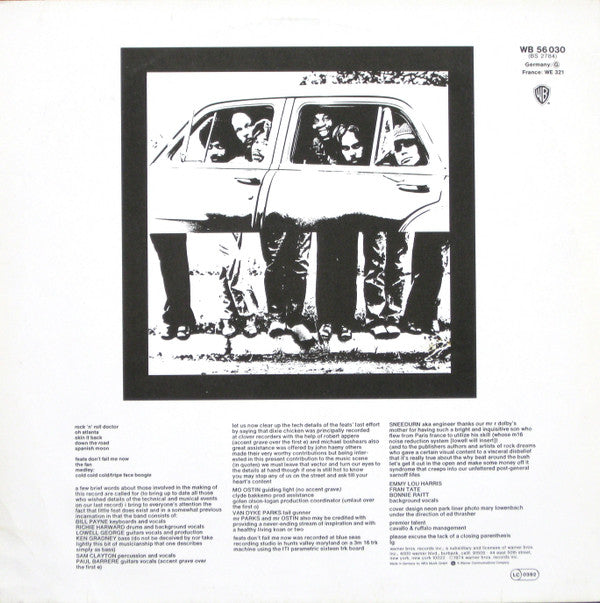Release: Feats Don't Fail Me Now-Vinyl-Europe-None-WB 56 030, BS 2784, K 56 030-5246659