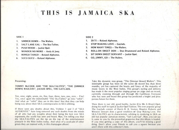 Master Release: This Is Jamaica Ska - Presenting The Ska-Talites by Various