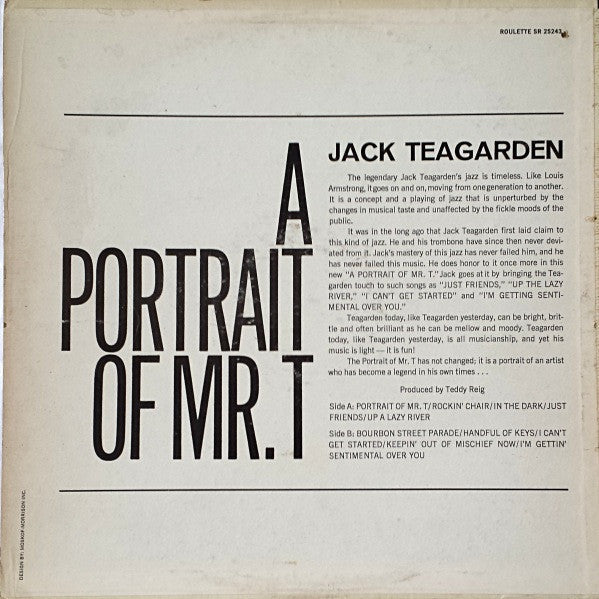 Release: A Portrait Of Mr. T-Vinyl-US-1963-SR-25243, SR 25243-5264751