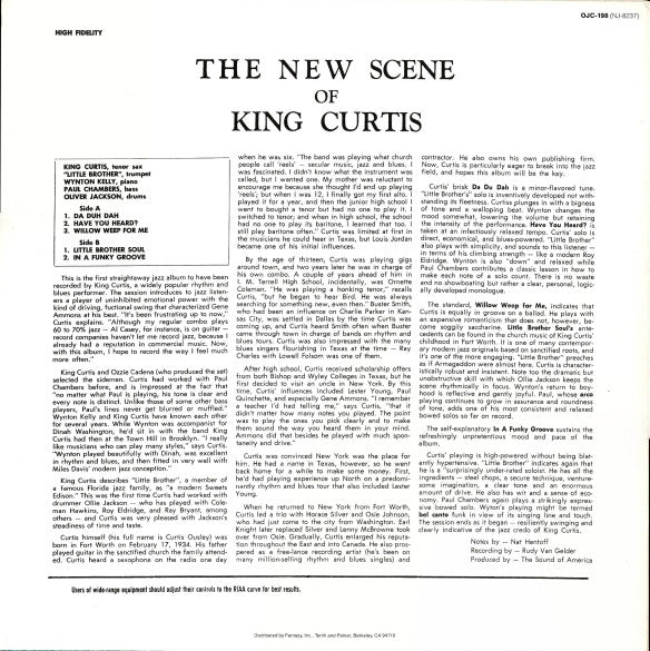 Master Release: The New Scene Of King Curtis by King Curtis