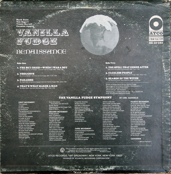 Release: Renaissance-Vinyl-US-1968-33-244, SD 33-244-7174982