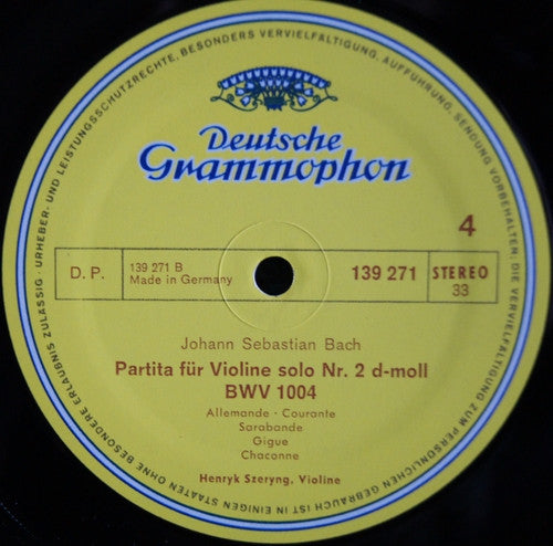 6 Sonaten Und Partiten Für Violine Solo BWV 1001-1006