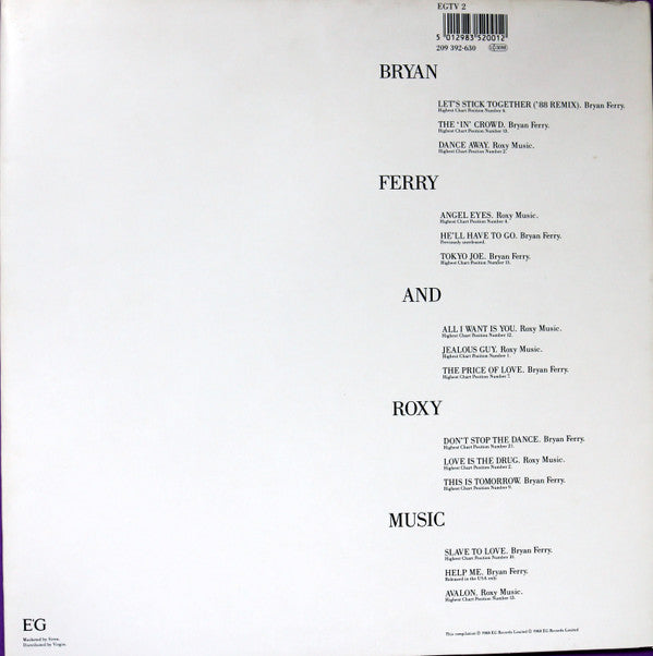 Master Release: The Ultimate Collection by Bryan Ferry