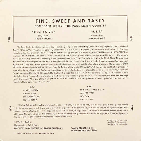 Master Release: Paul Smith Quartet by Paul Smith Quartet
