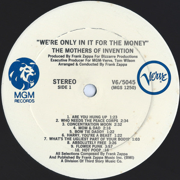 Master Release: We're Only In It For The Money by The Mothers