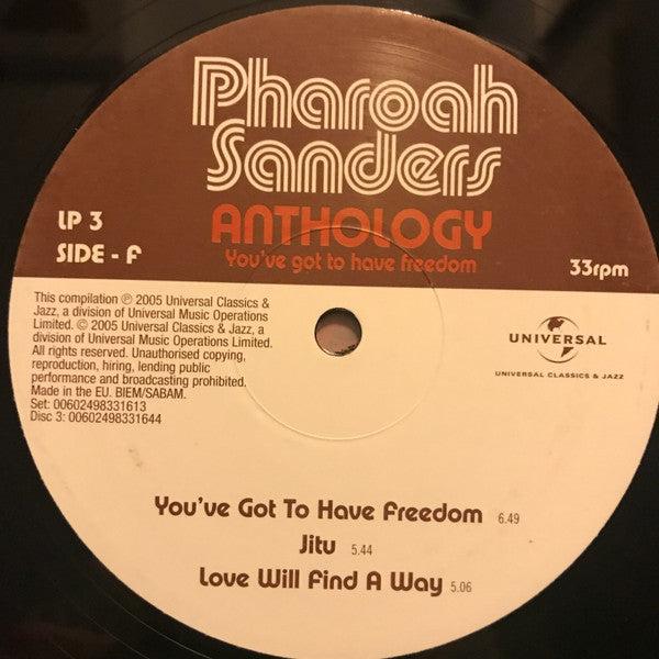 Anthology - You've Got To Have Freedom