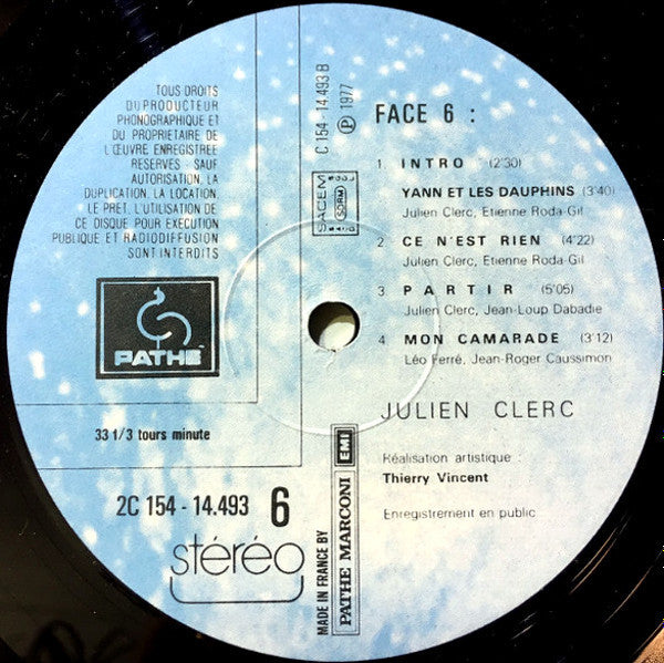 Julien Clerc (Enregistrement Public 1977)