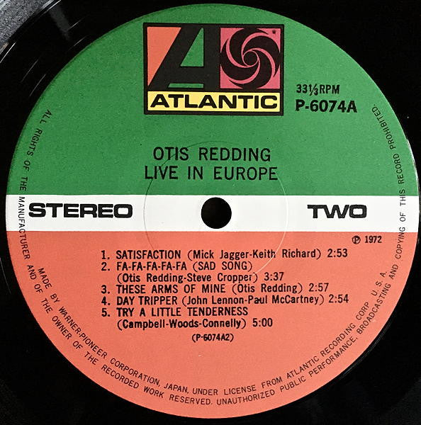 Otis Redding Live In Europe