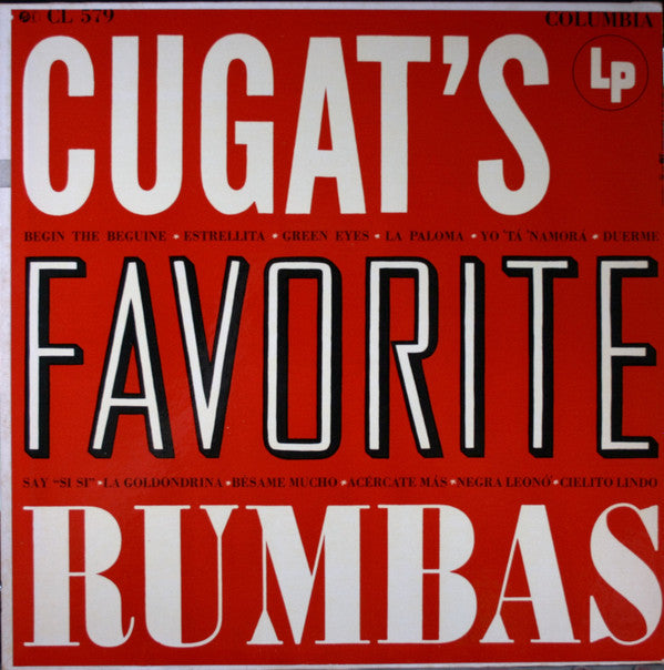 Master Release: Cugat's Favorite Rhumbas by Xavier Cugat And His Orchestra