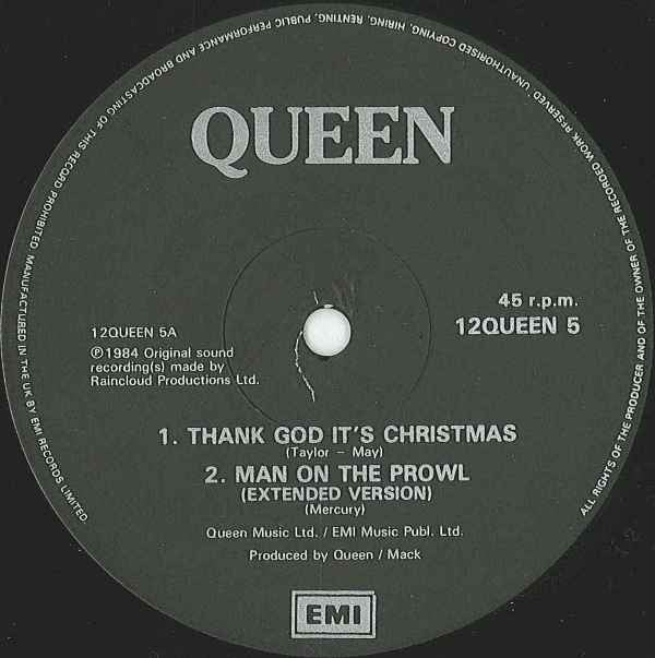 Master Release: Thank God It's Christmas by Queen