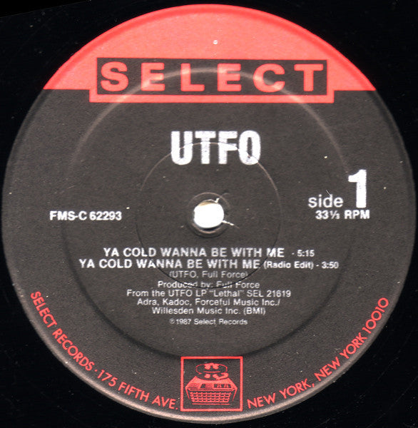 Release: Ya Cold Wanna Be With Me-Vinyl-US-1987-FMS-C 62293-2405558