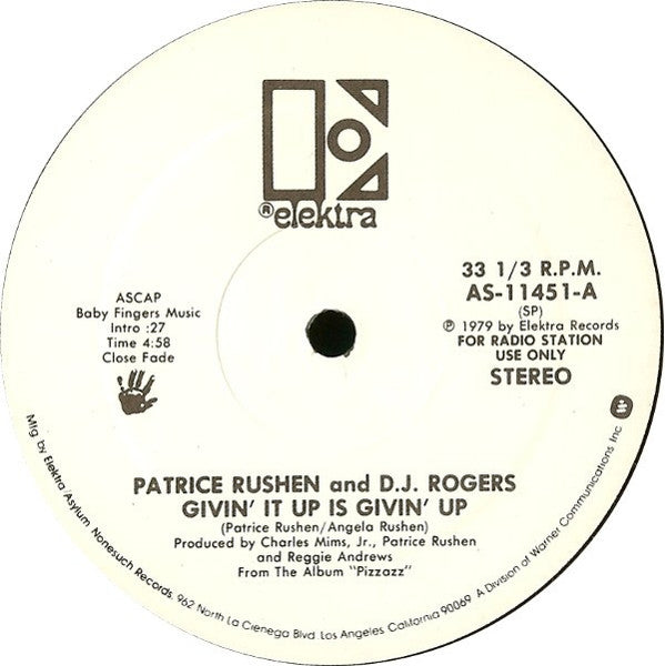 Master Release: Givin' It Up Is Givin' Up by Patrice Rushen