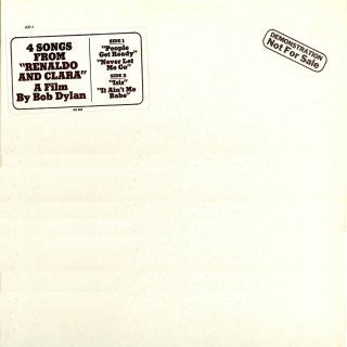 Master Release:  4 Songs From "Renaldo And Clara" A Film By Bob Dylan by Bob Dylan