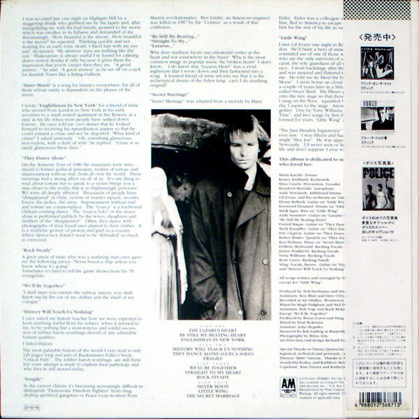 Release: ...Nothing Like The Sun-Vinyl-Japan-1987-C35Y3203-1848098