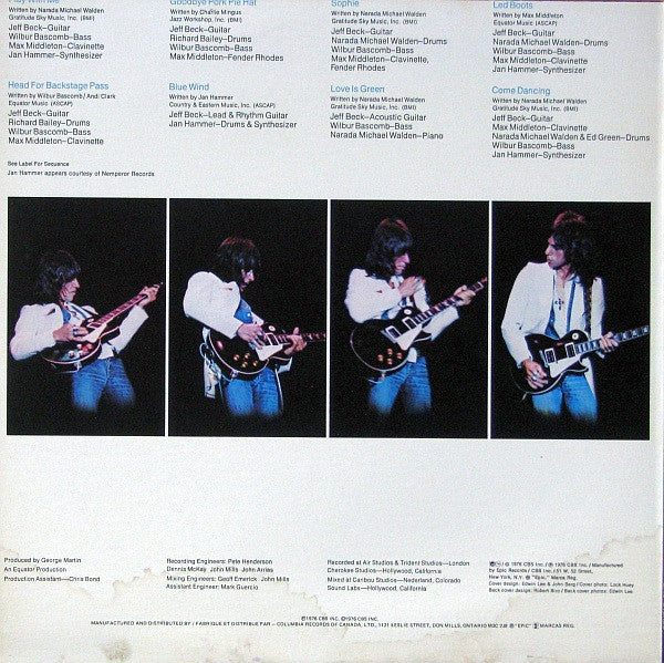 Release: Wired-Vinyl-Canada-1976-PE 33849-1562865