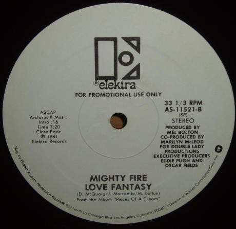 Master Release: I Could Write A Love Song by Mighty Fire