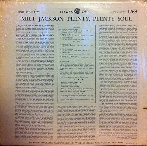 Plenty, Plenty Soul
