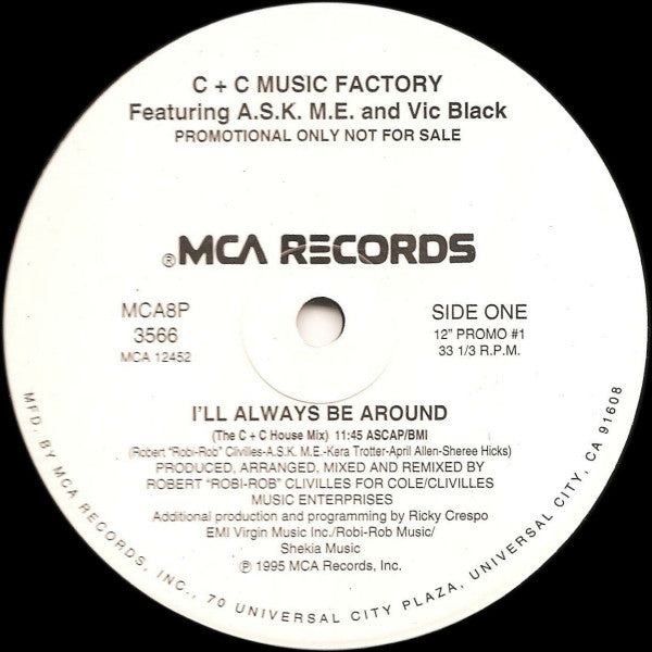 Release: I'll Always Be Around-Vinyl-US-1995-MCA8P-3566, MCA8P-3567-1242397