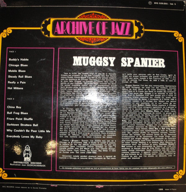 Master Release: Chicago Jazz by Muggsy Spanier