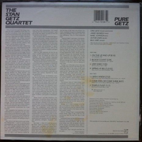 Release: Pure Getz-Vinyl-US-1982-CJ-188-2690176