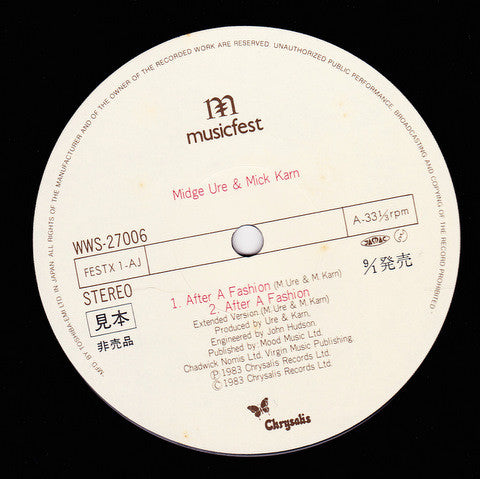 Release: After A Fashion-Vinyl-Japan-1983-WWS-27006, WWS-27006-2072377