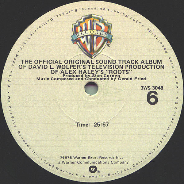 Roots (The Official Original Sound Track Album Of David L. Wolper's Television Production Of Alex Haley's)