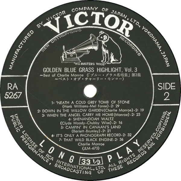 Golden Blue Grass Highlight, Vol. 3, The Best Of Charlie Monroe
