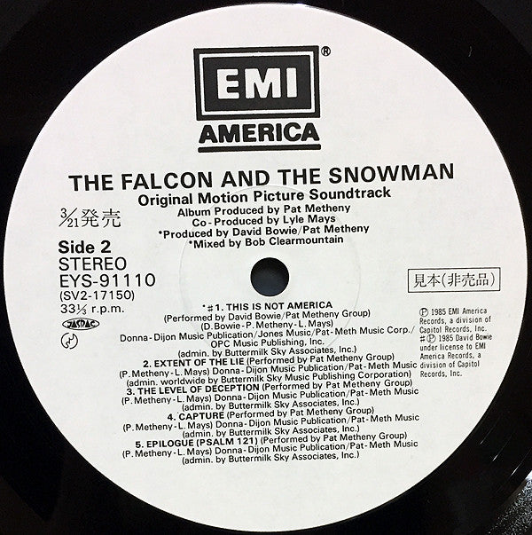 The Falcon And The Snowman (Original Motion Picture Soundtrack)