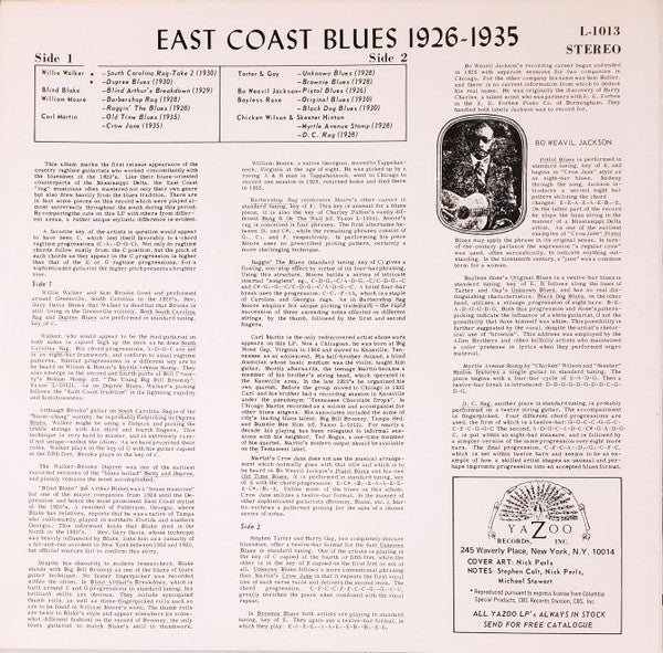 East Coast Blues 1926-1935