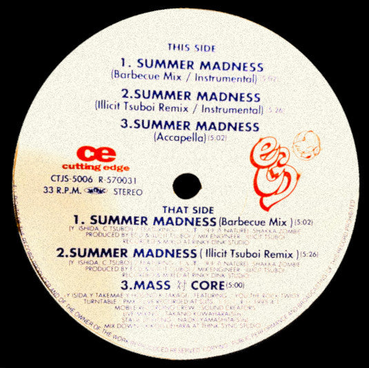 Master Release: Summer Madness / Live At Slits by ECD