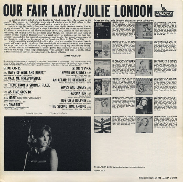 Release: Our Fair Lady-Vinyl-US-1965-LRP 3392-18955768