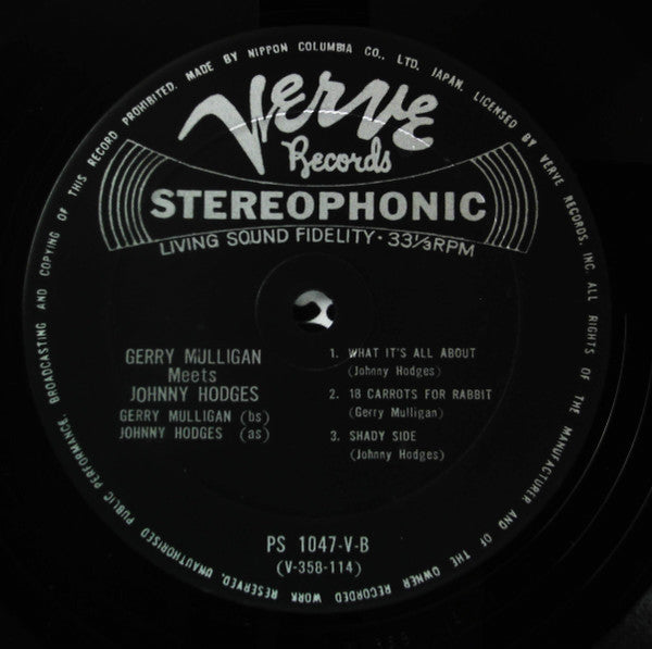 Gerry Mulligan Meets Johnny Hodges