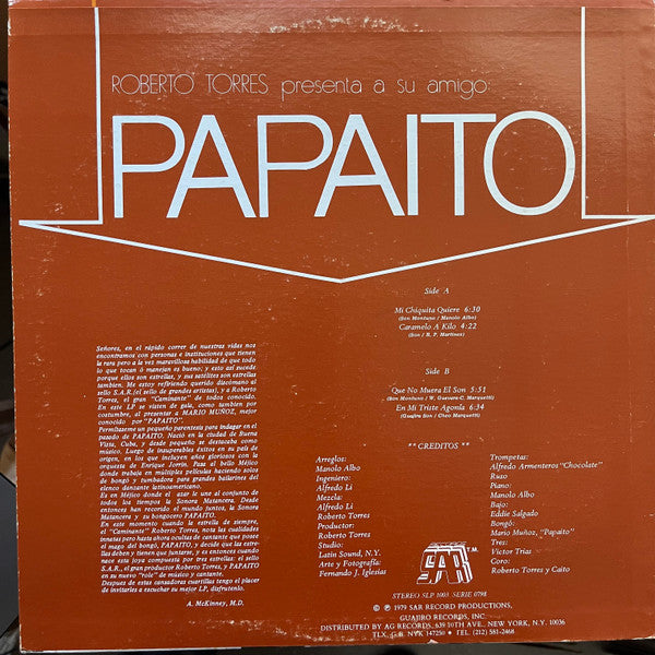 Roberto Torres Presenta A Su Amigo Papaito