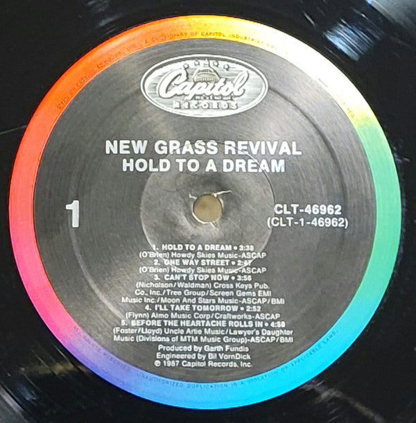 Release: Hold To A Dream-Vinyl-US-1987-CLT-46962-25750102
