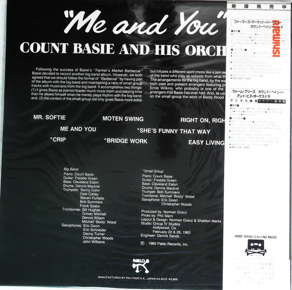 Master Release: Me And You by Count Basie Orchestra
