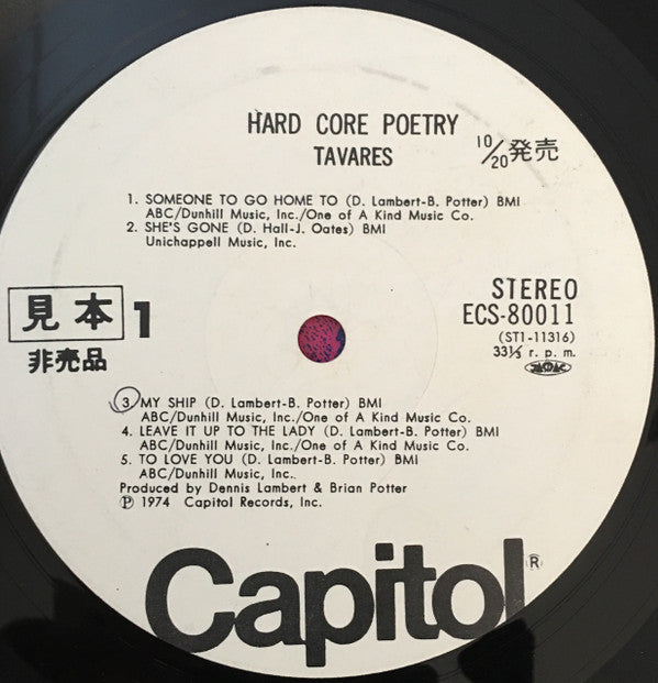 Master Release: Hard Core Poetry by Tavares