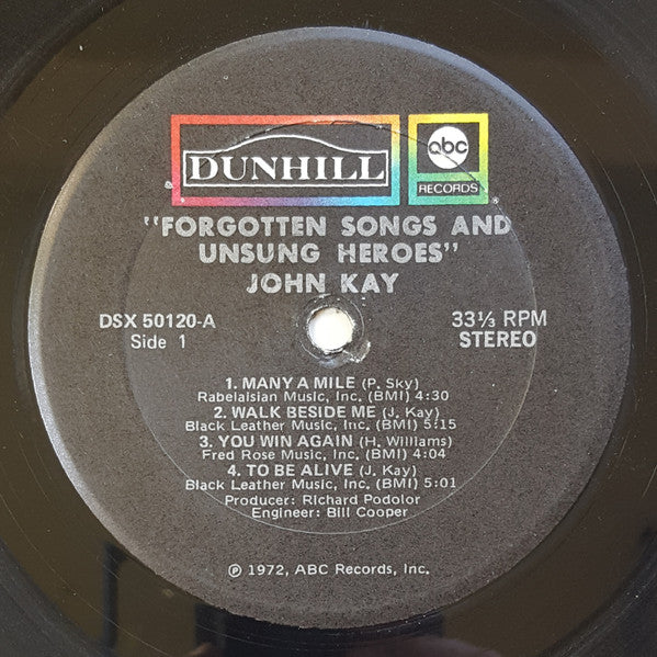 Forgotten Songs & Unsung Heroes