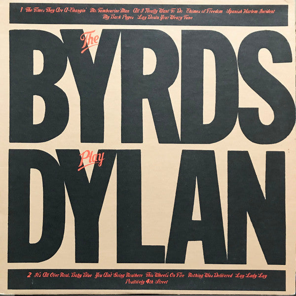 Master Release: The Byrds Play Dylan by The Byrds