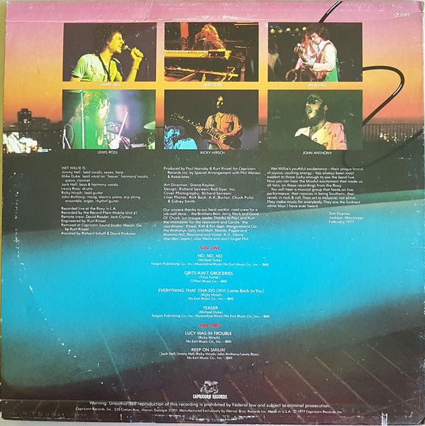 Release: Left Coast Live-Vinyl-US-1977-CP 0182-15340231