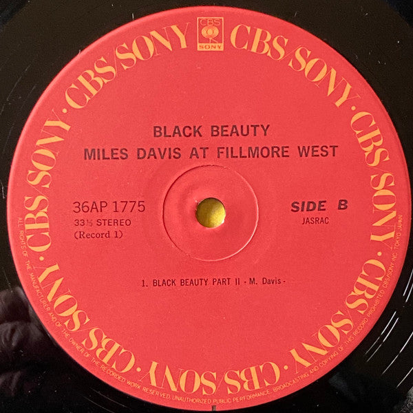 Black Beauty / Miles Davis At Fillmore West