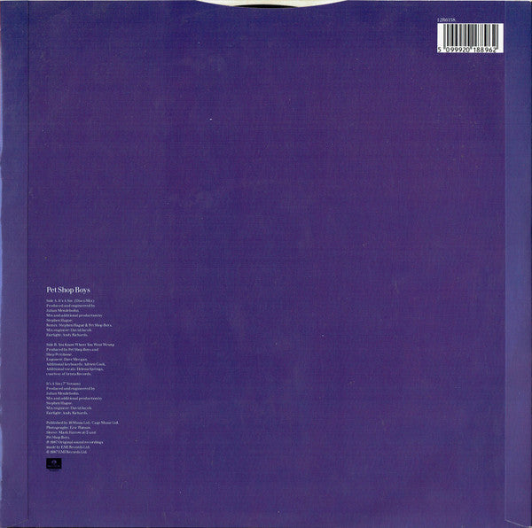 Release: It's A Sin-Vinyl-UK-1987-12R6158-11051308