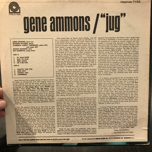 Master Release: Jug by Gene Ammons