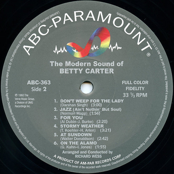 The Modern Sound Of Betty Carter